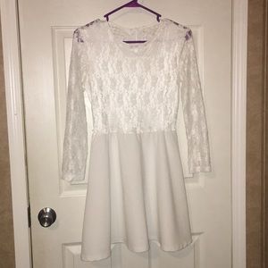 Long sleeve knee high dress